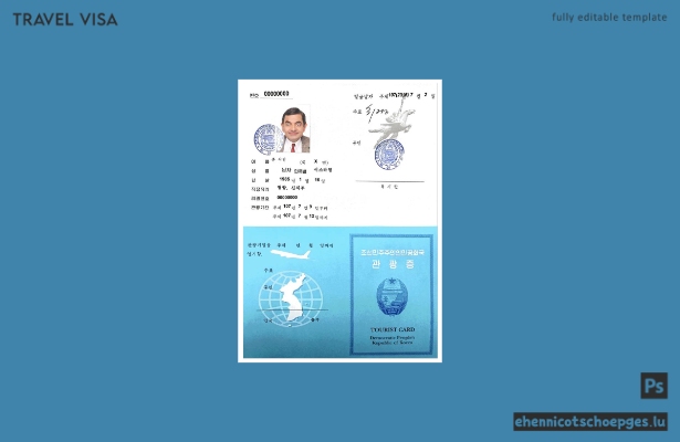 Beispielansicht der koreanischen Touristenkarte